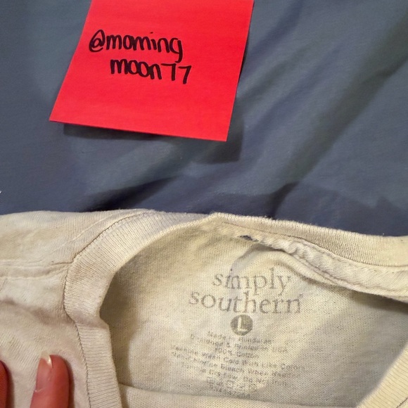 Simply Southern Cream Tie-Dye Milkshake & Oreo Graphic Tee with Orange Accents - Picture 4 of 4